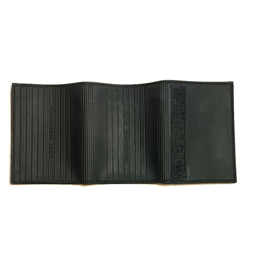 VINTAGE MANDARINA DUCK RUBBER TRIFOLD WALLET W/ VELCRO CLOSURE - Picture 6 of 8